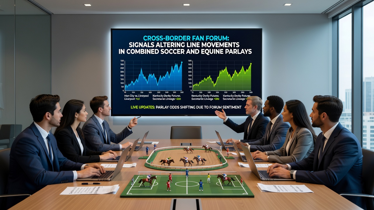 Data visualization of line movement correlations in soccer-equine accumulators