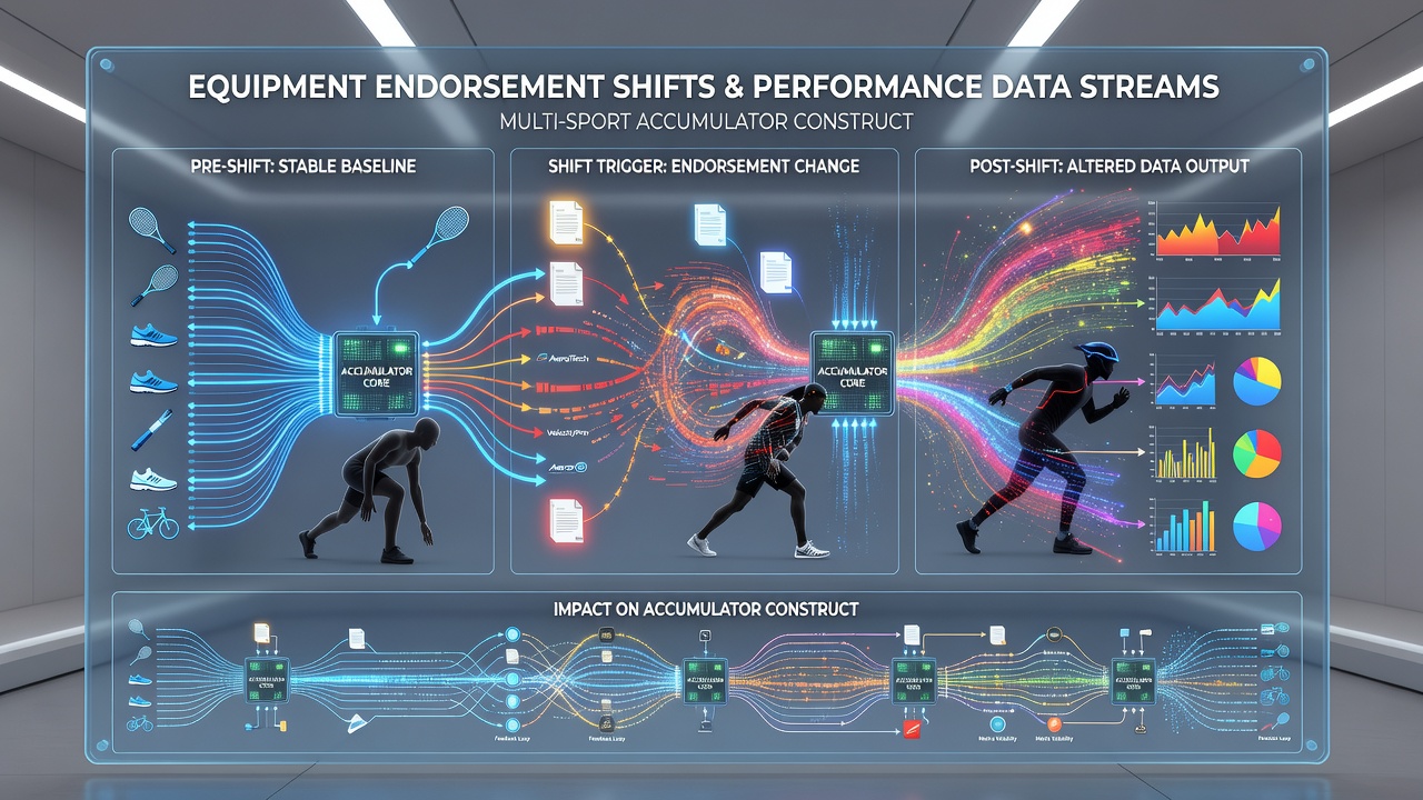 Data analysts reviewing updated performance streams from various sports after equipment changes