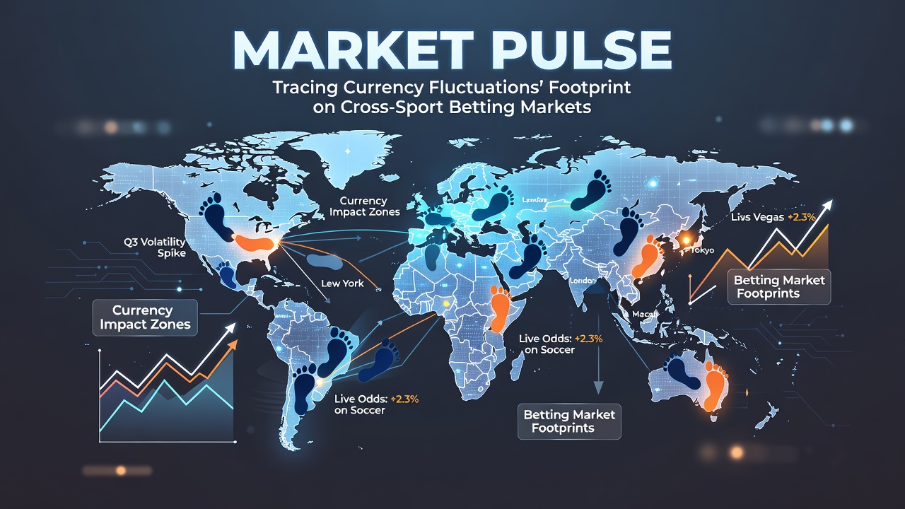 Currency exchange rate charts overlaid with sports betting market data across multiple disciplines