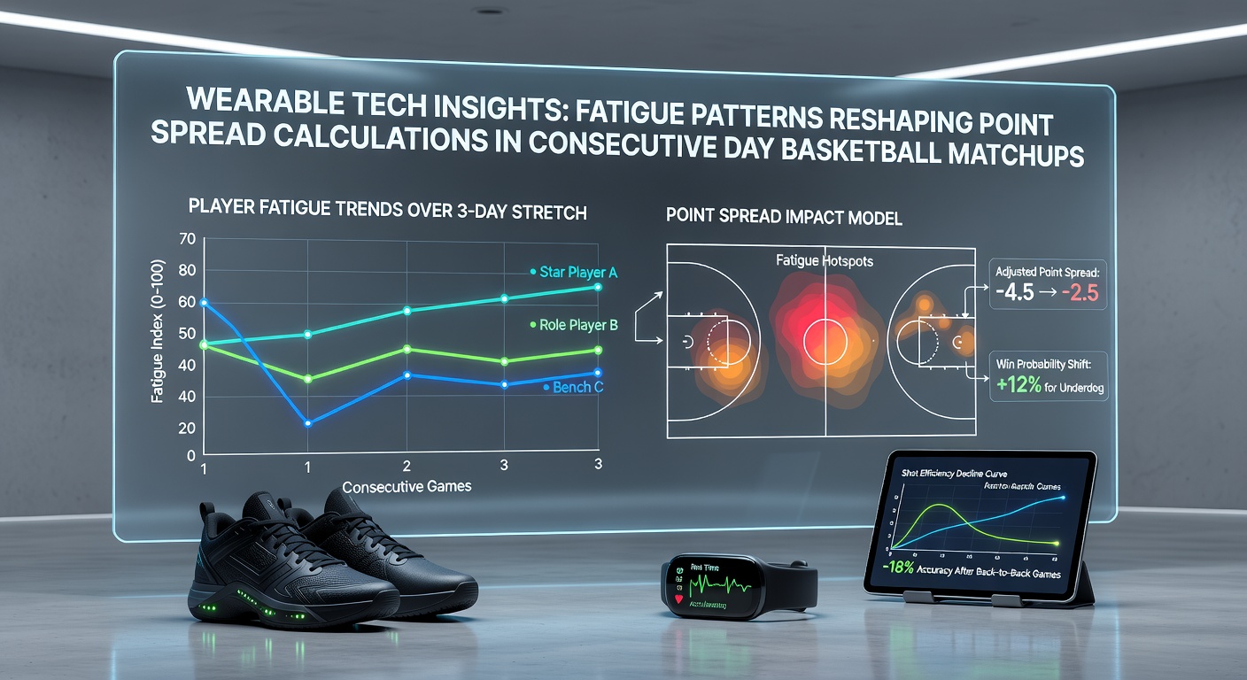 Wearable devices tracking player recovery metrics during back-to-back basketball schedules